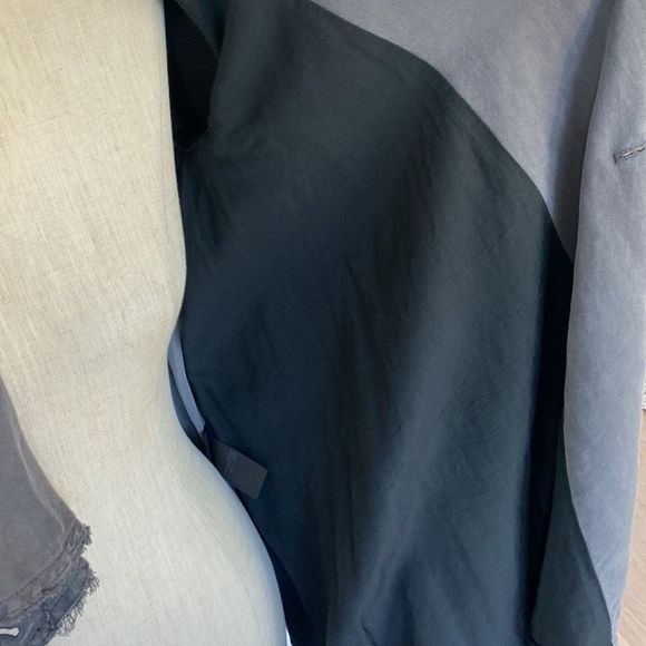 Stunning All Saints gray grey women’s jacket size 4 fits size small excellent - Picture 8 of 9